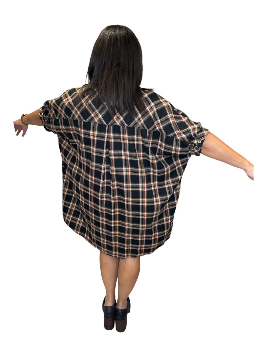 Entro - Fall Oversized Button Down Dress