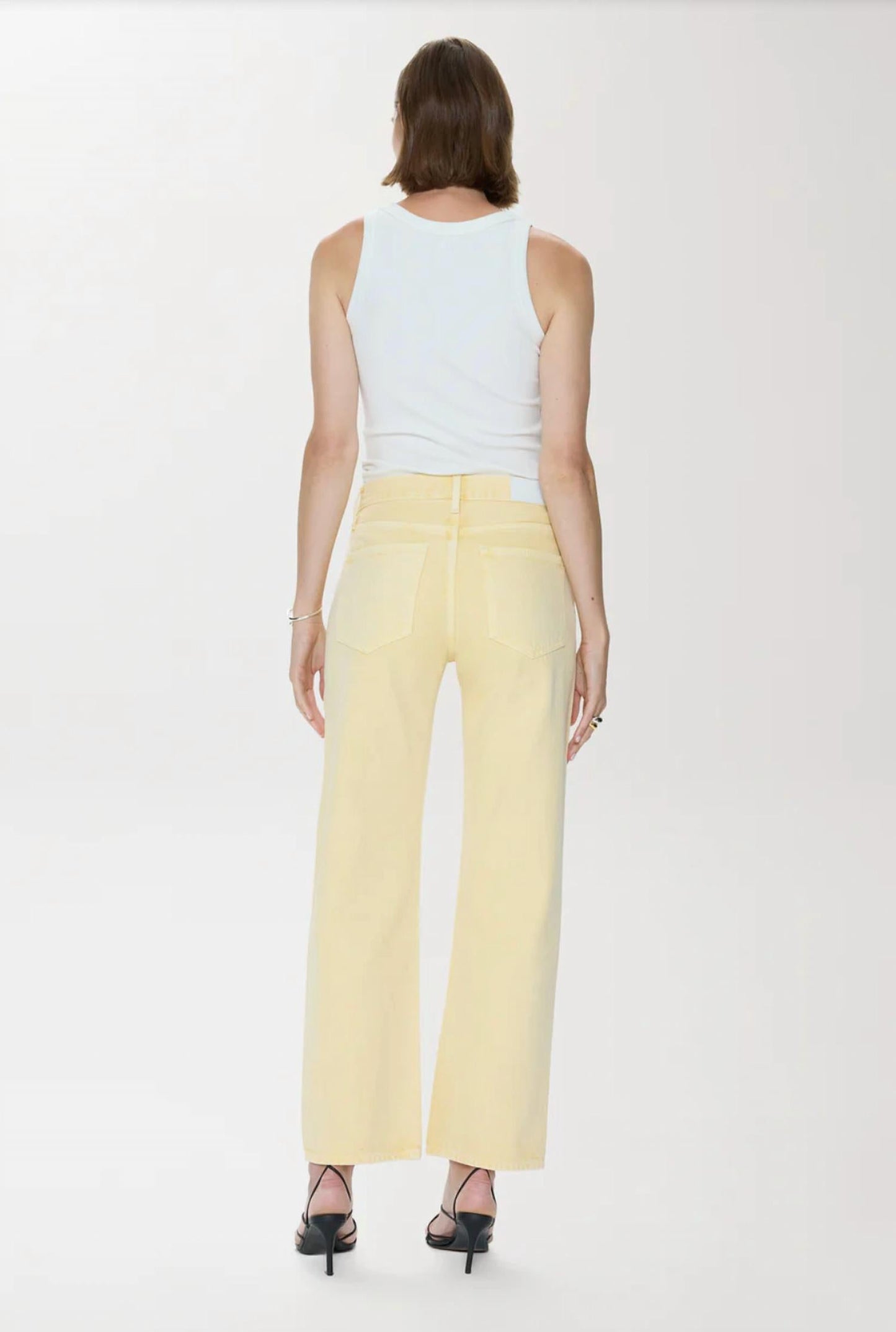 Pistola - Lexi Mid Rise Bowed Straight Jeans