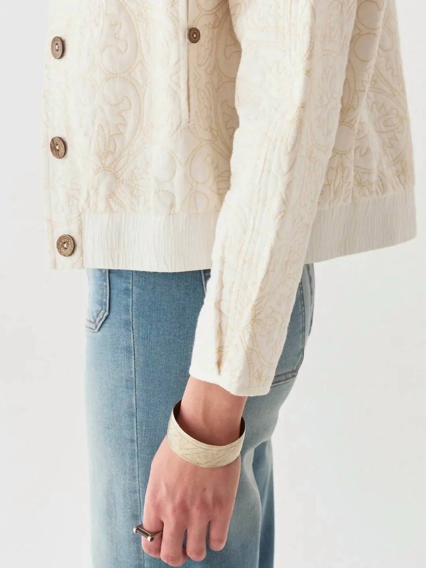 Maison Hotel - Boticcelli Vrew Neck Button Down Jacket