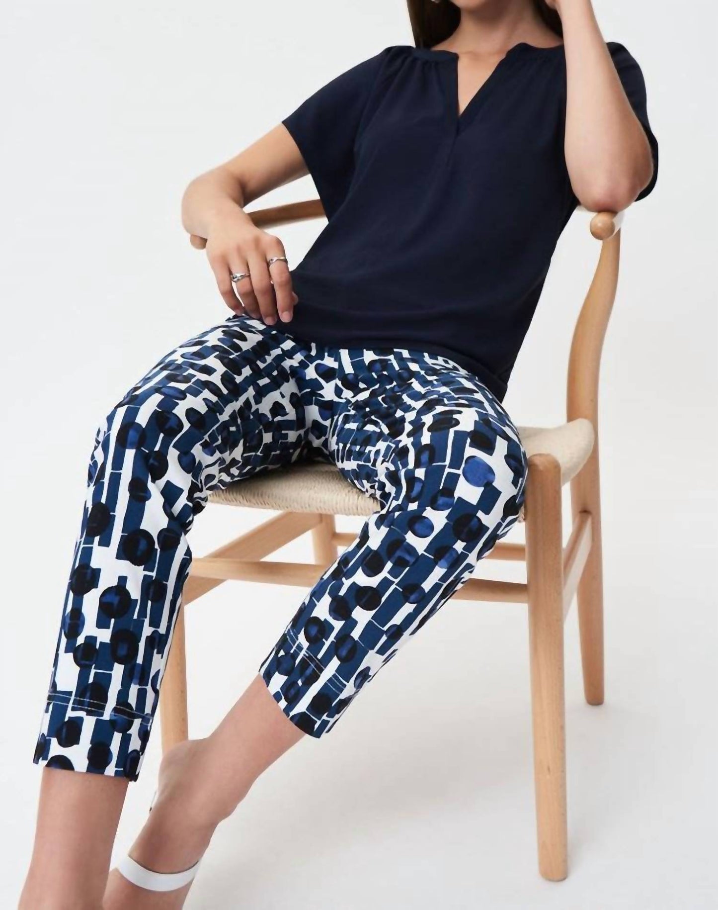 Joseph Ribkoff - Flared Top With Mandarin Collar