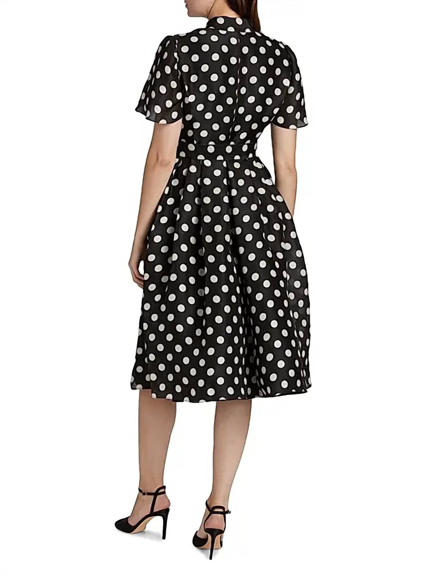 Carolina Herrera - Women's Polka Dot Midi Shirt Dress