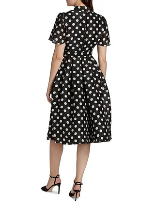 Carolina Herrera - Women's Polka Dot Midi Shirt Dress