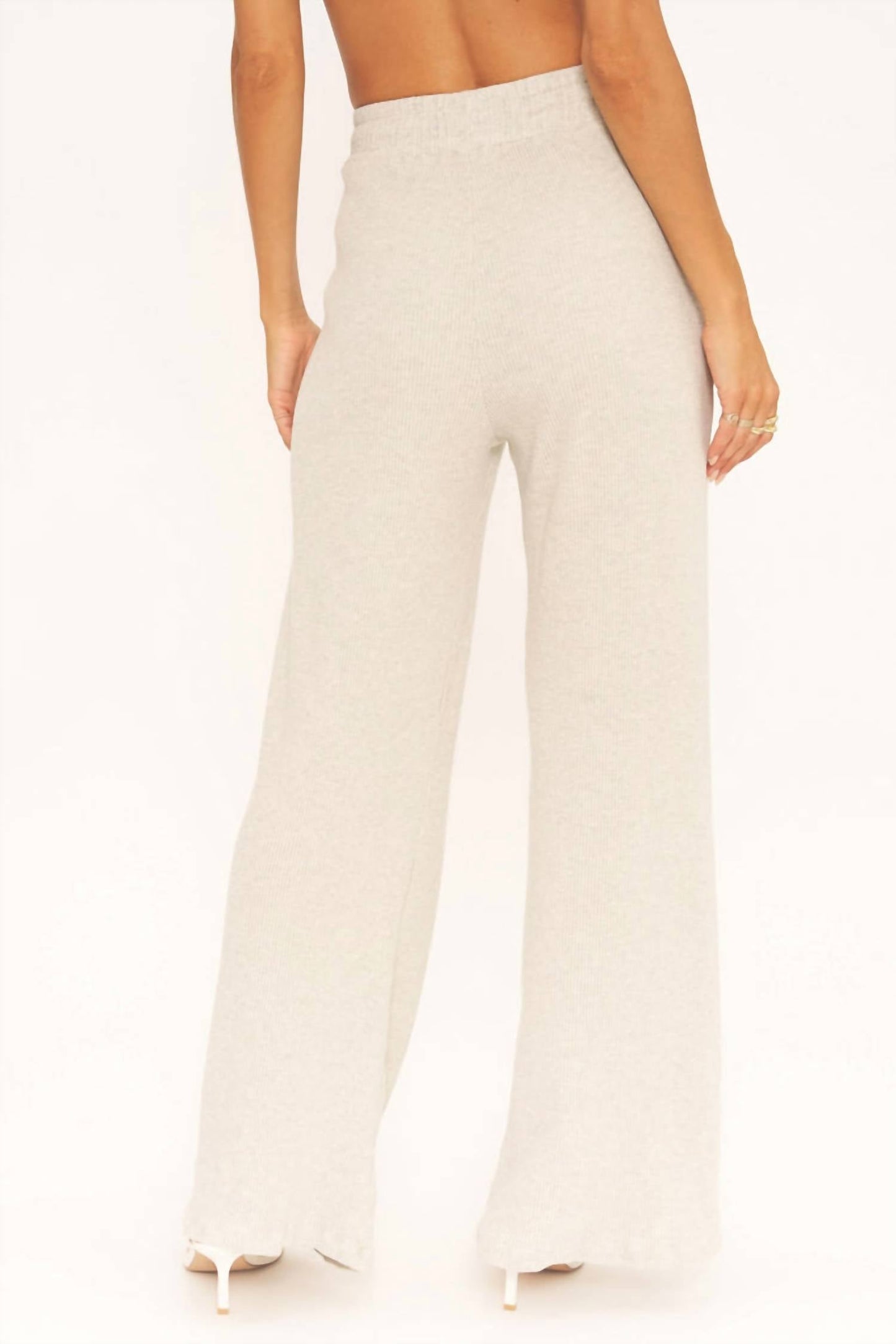 Project Social T - JOANNA RIB WIDE LEG PANT