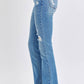 Judy Blue - Mid Rise Destroyed Release Hem Bootcut