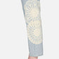 Frame - Crochet High Rise Vertical Crop Jeans