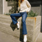 Flying Monkey - High Rise Trouser Hem Bootcut Jeans