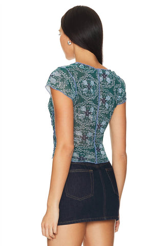 Free People - Camiseta com decote redondo Oh My Baby