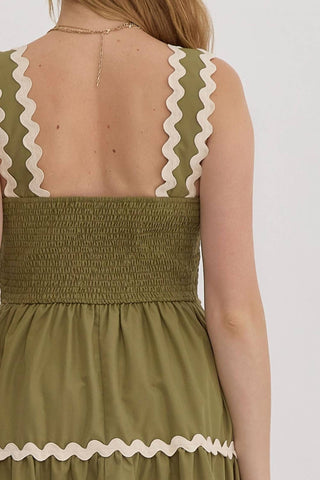 Entro - Ric Rac Midi Dress