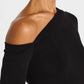 Enza Costa - Silk Knit Angled One Shoulder Top