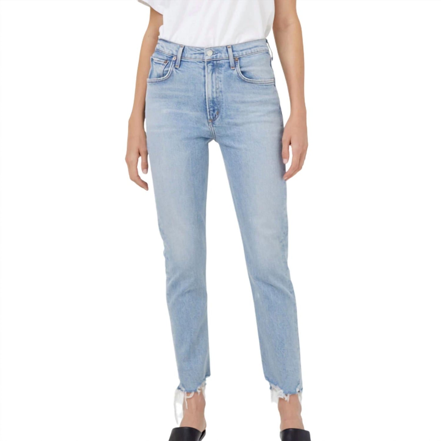 Agolde - Women's Merrel Mid Rise Straight Jean