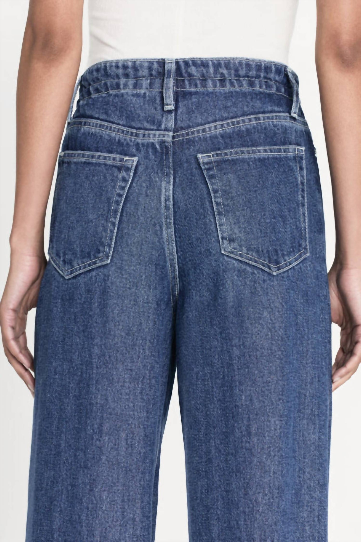 Frame - Drawstring Wide Leg Jean