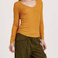 Another Love - Sophie Long Sleeve V-neck Tee