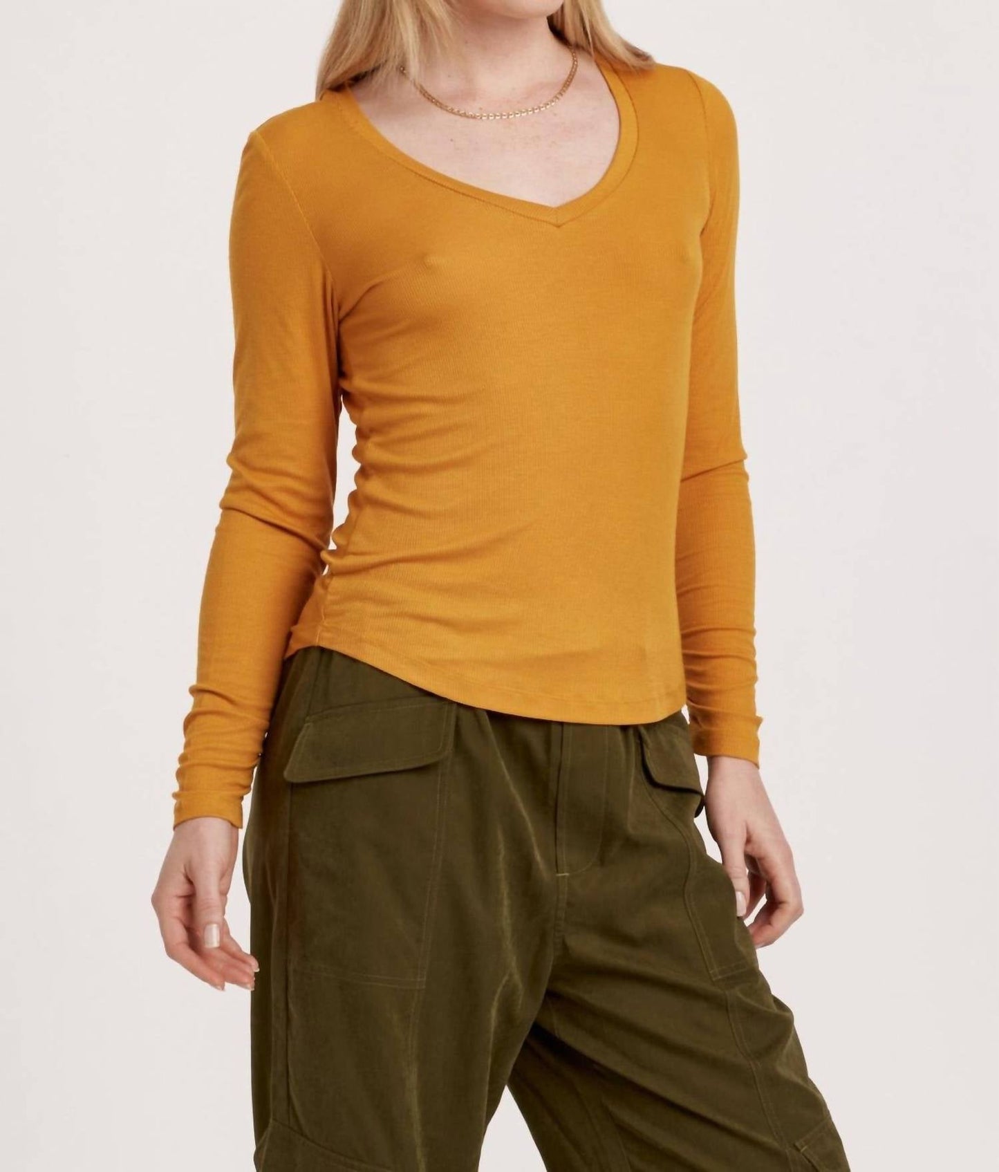 Another Love - Sophie Long Sleeve V-neck Tee