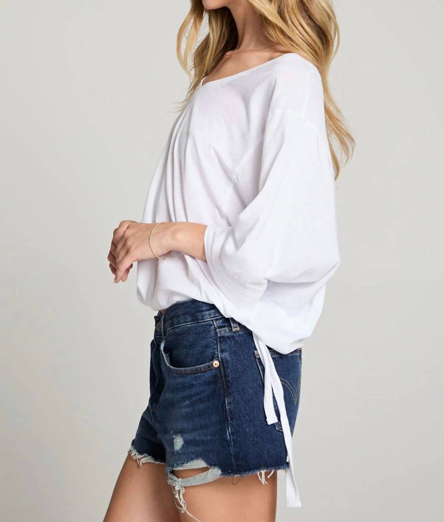 Chaser - Gianna 3/4 Sleeve V-neck Tee