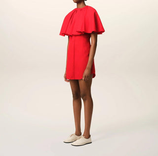 Ami - Shirt Dress With Ruff