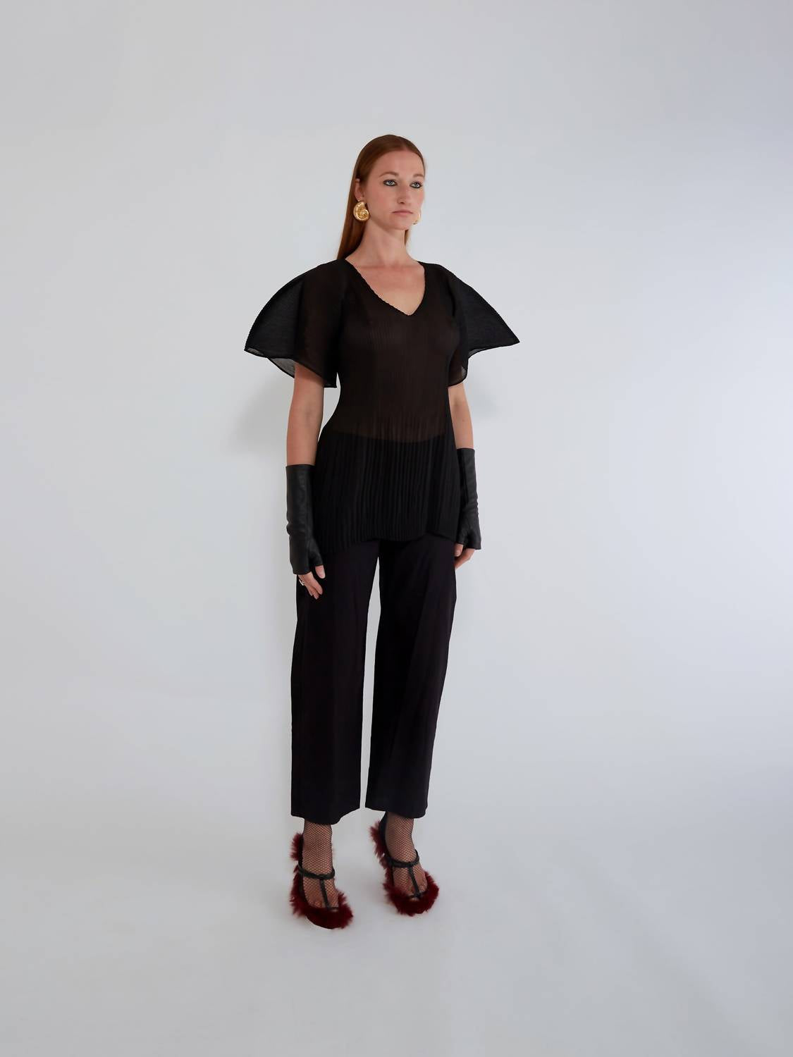 Nin Studio - Medusa V Neck Top