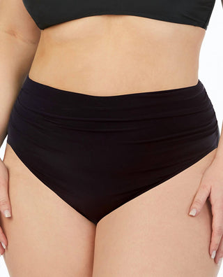 Magicsuit - Calcinha de banho franzida plus size
