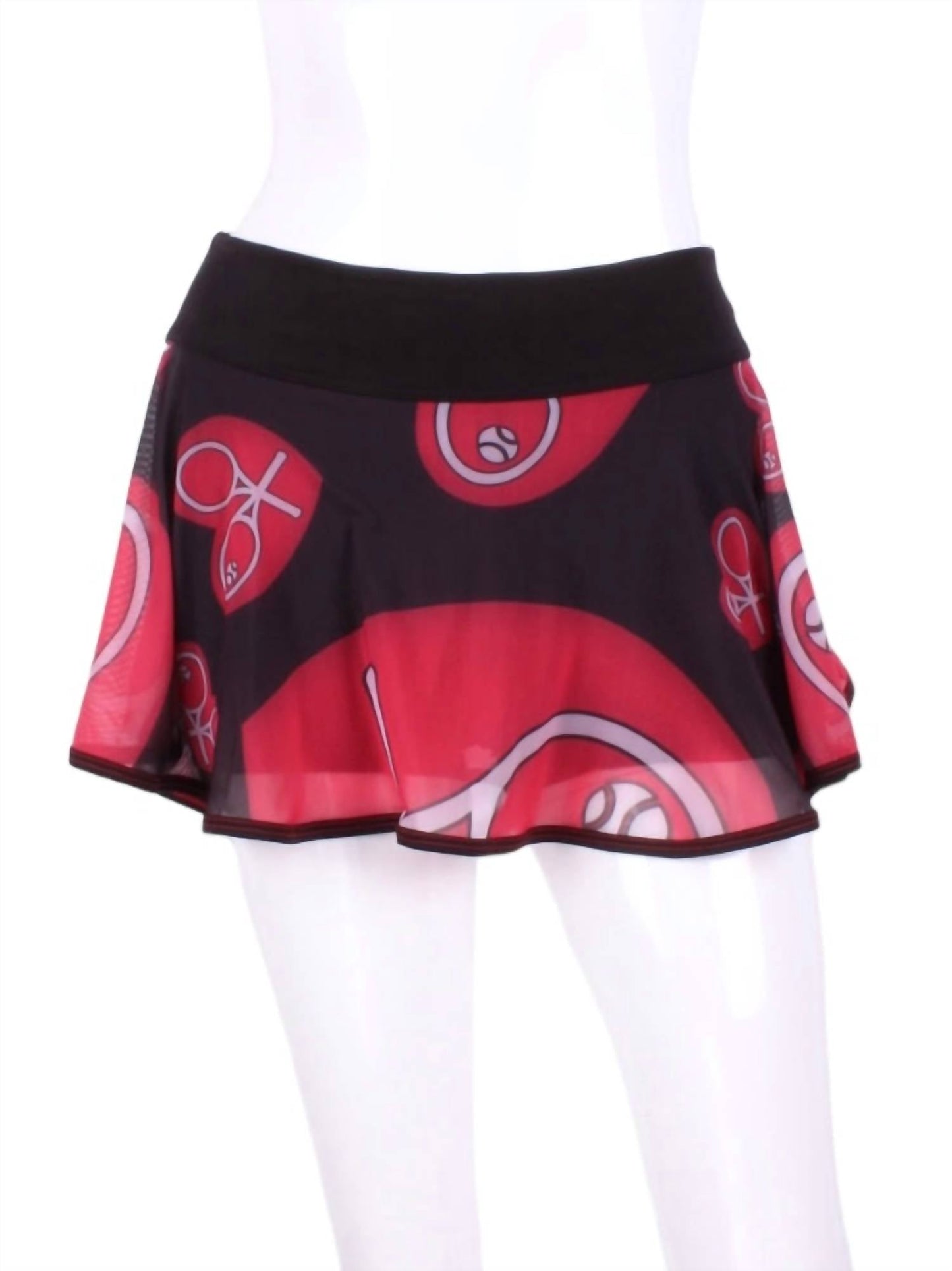 Love Love Tennis - Women's Ghost Heart Mesh Love “o” Tennis Skirt