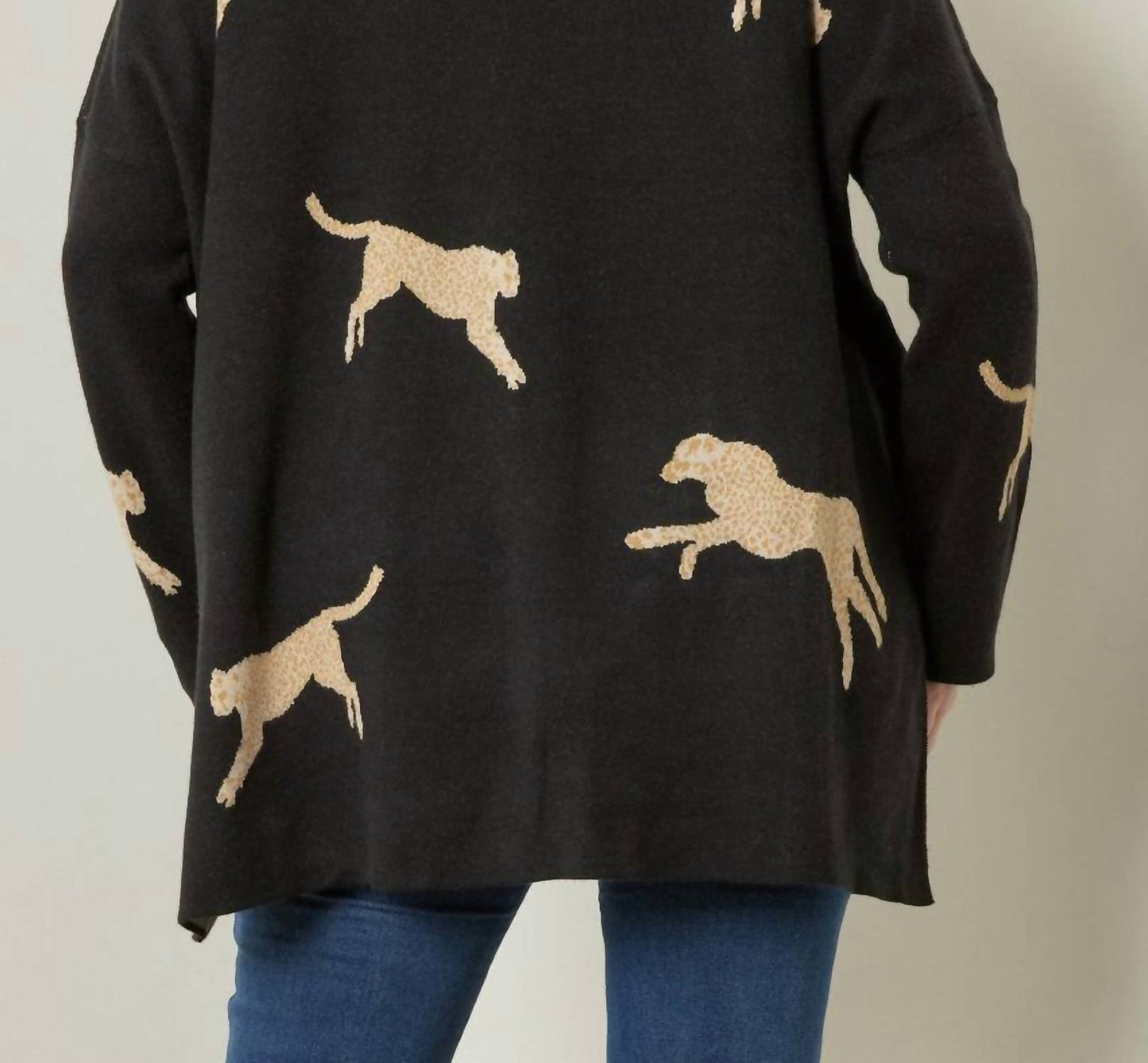 Entro - Leopard Sweater Top