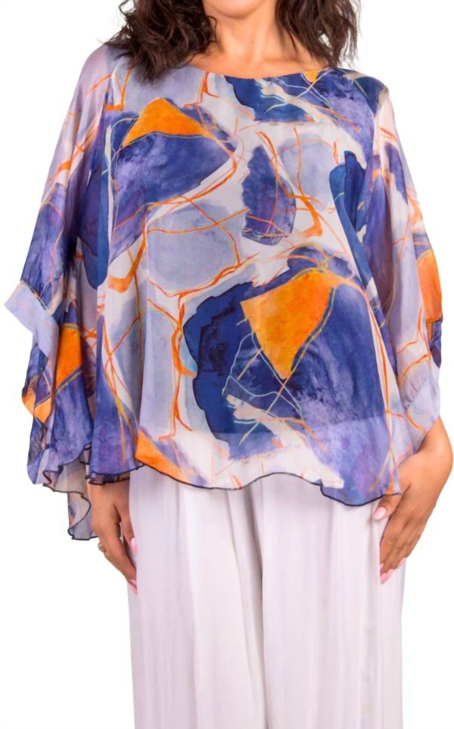 Gigi Moda - Coletta Abstract Silk Top