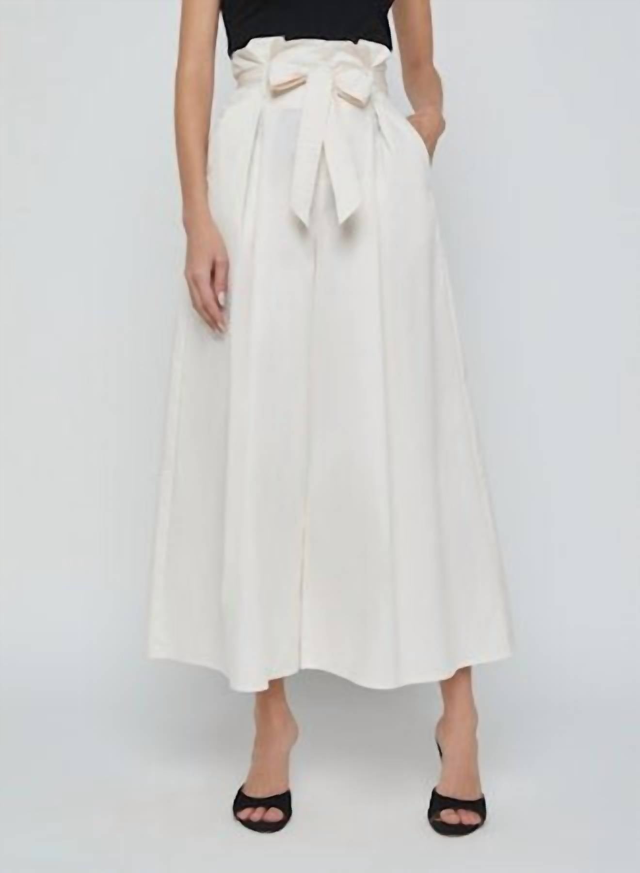 L'Agence - Lowen Paperbag Crop Pant