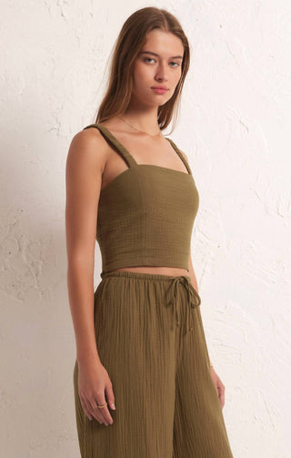 Z Supply - Blusa de gaze Cambria