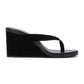 Tony Bianco - Women's Avanti Suede Wedge Thong Sandals