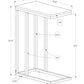 C-Shaped Accent Table for Living Room