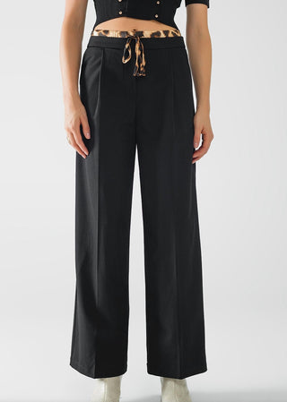 Q2 - Calça Cintura Leopardo