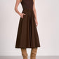 Elan - Elsie Mixed Media Maxi Dress