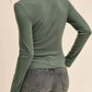 Paper Crane - Ribbed Knit Turtleneck Top