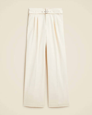J.Crew - Calça larga com cinto em sarja urbana