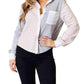 Double Take - Contemporary Chic Color Block Top