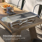 Outsunny Charcoal Grill Stainless Steel Portable Folding BBQ