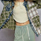 Pol - Vintage Button Down Plaid Shirt