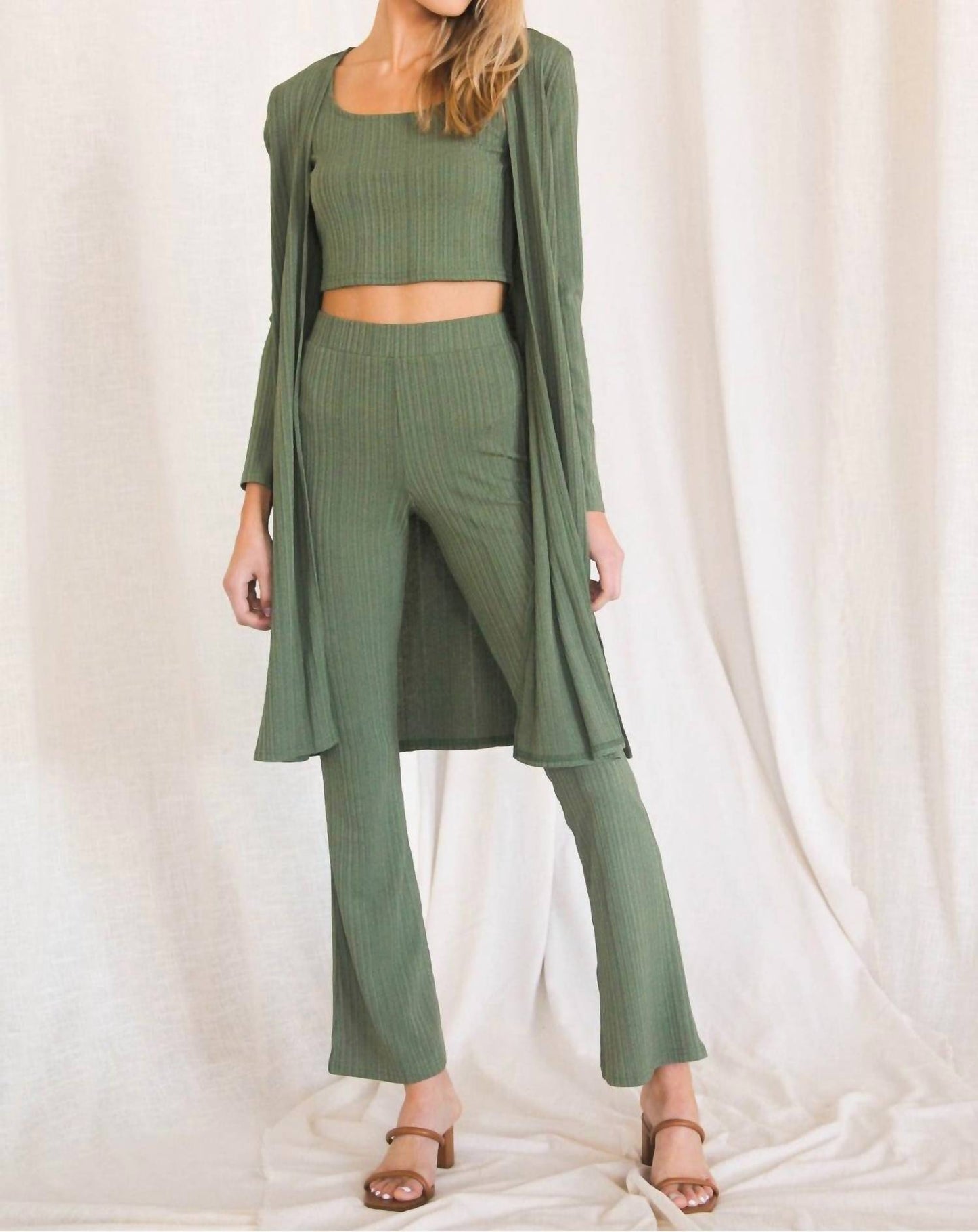 P.Cill - 3 Piece Rib Knit Set