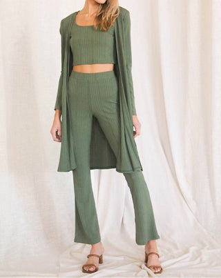 P.Cill - 3 Piece Rib Knit Set