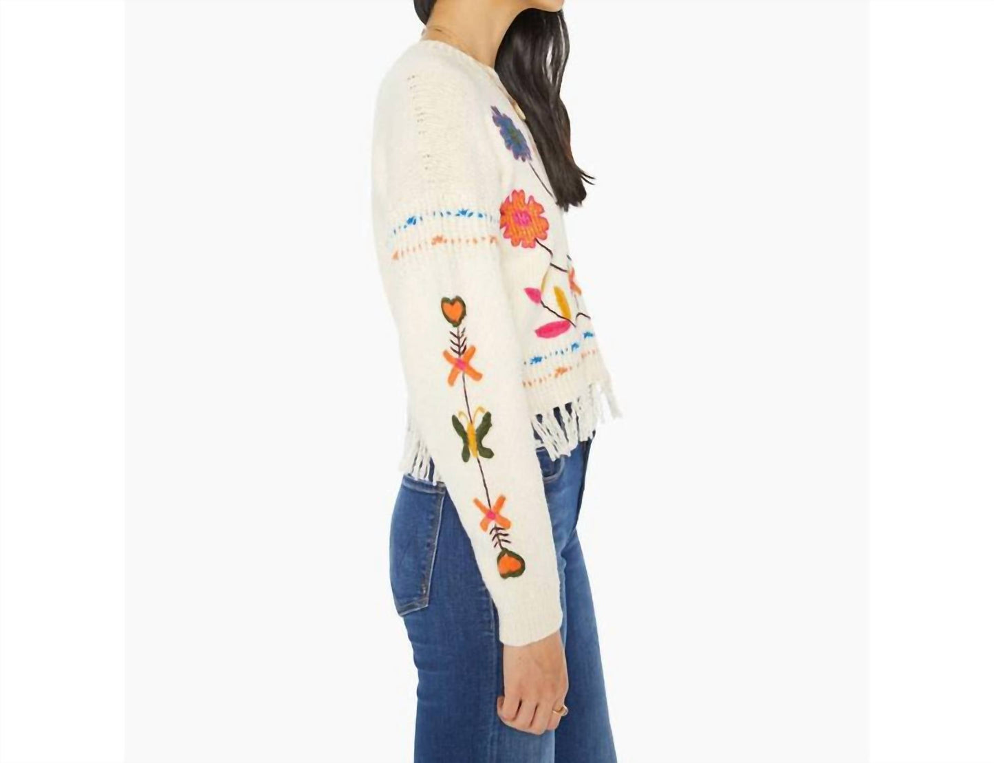 Mother - The Itsy Jumper Fringe Sweater