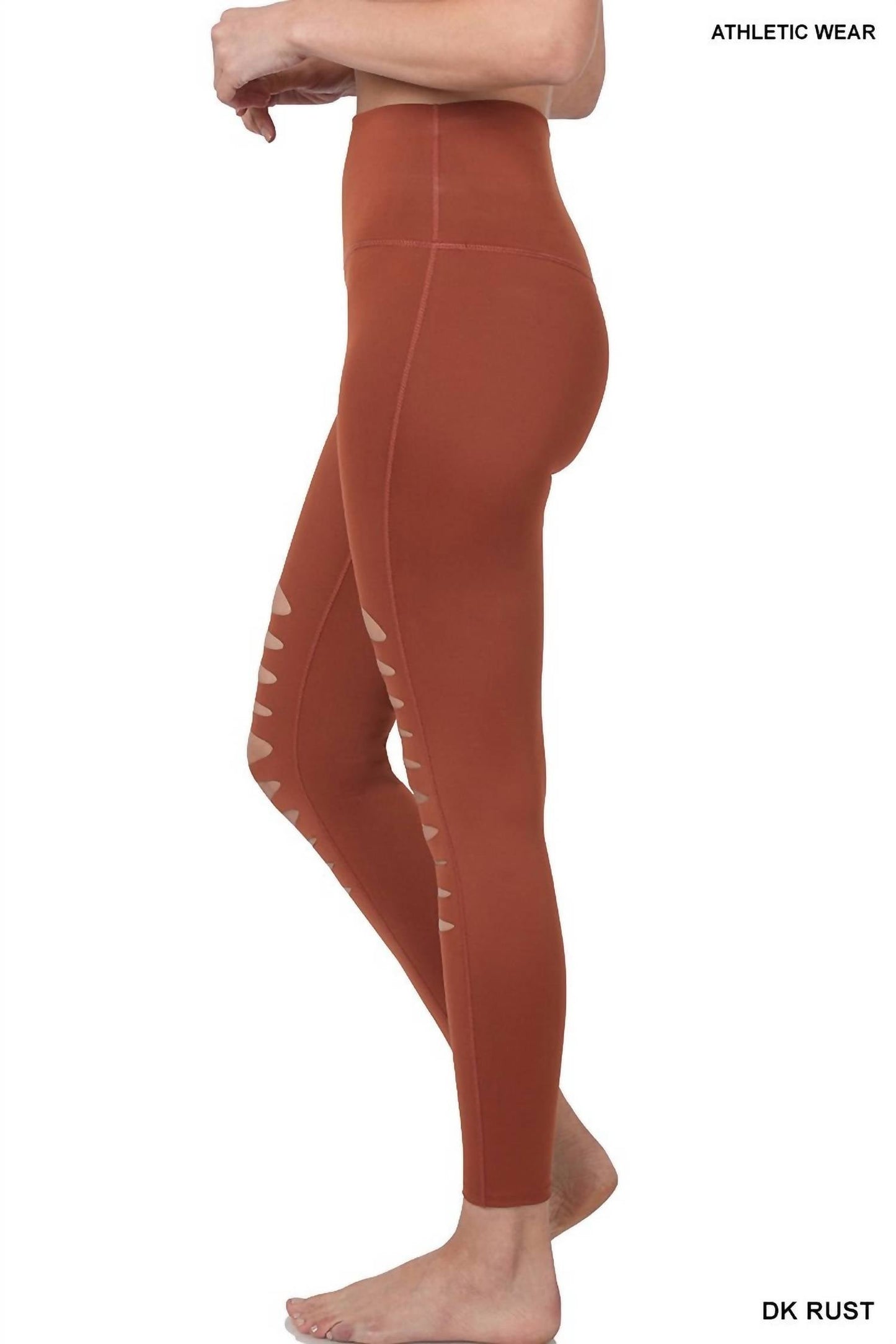 Zenana - Gypsy Cut Out Biker Leggings