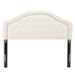 Kaarina Contemporary Tufted Fabric Headboard