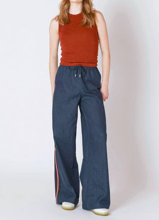 Dex - Side Stripe Wide Leg Pants