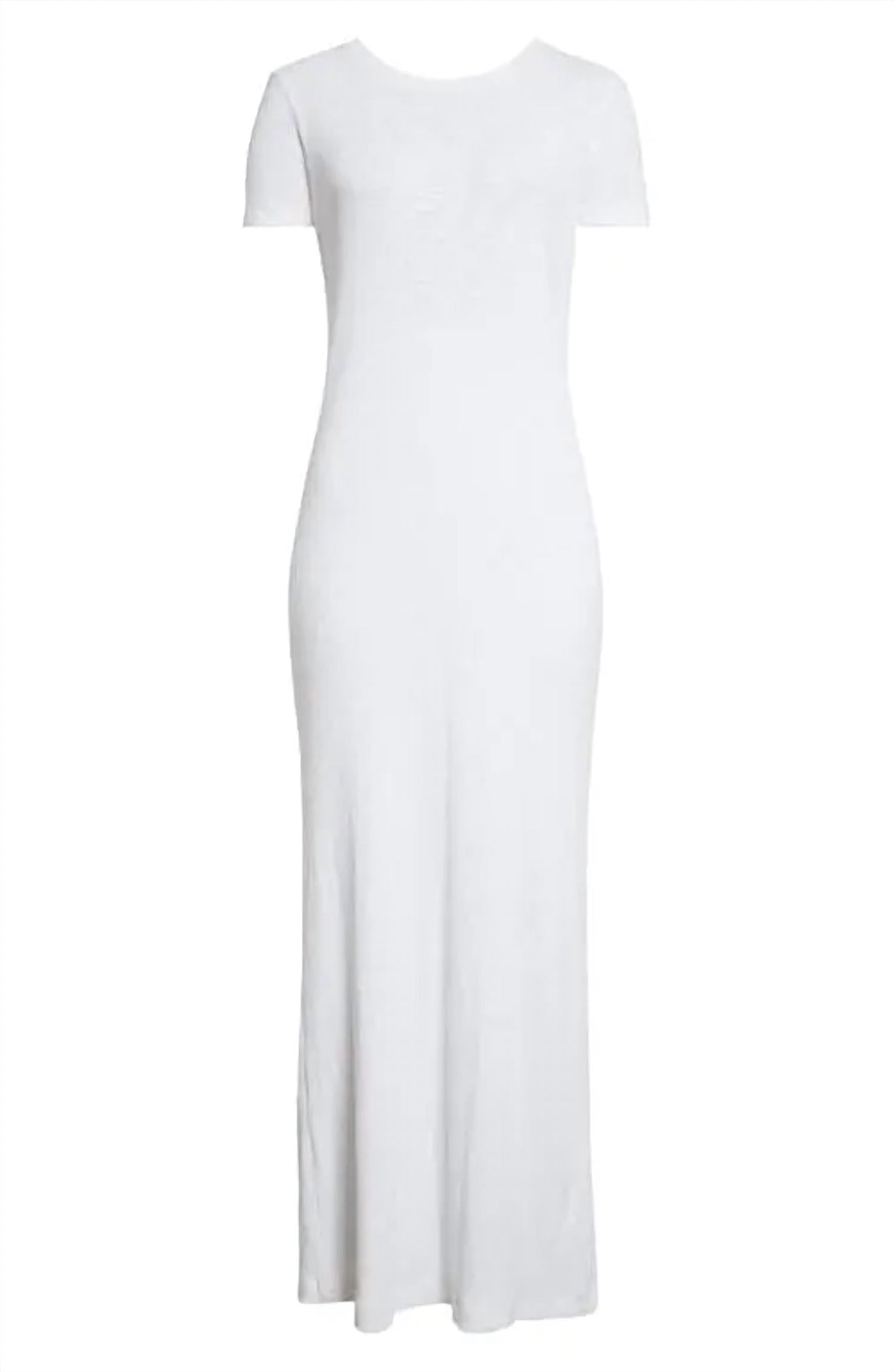 Atm - Rib Short Sleeve Maxi Dress