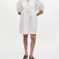Ganni - Cotton Poplin Tie String Mini Dress