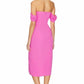 Amanda Uprichard - VICTORIA OFF SHOULDER MIDI DRESS