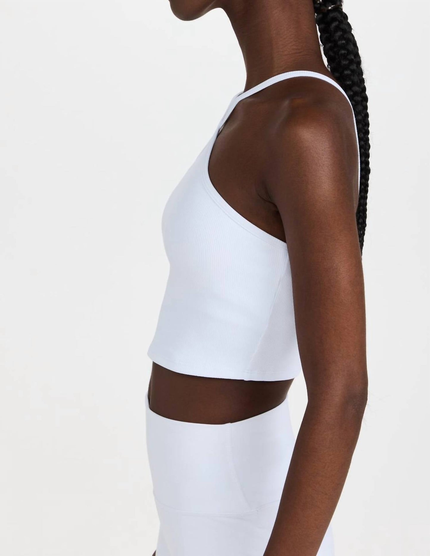 Alo Yoga - Goddess Ribbed Cross Crop Top