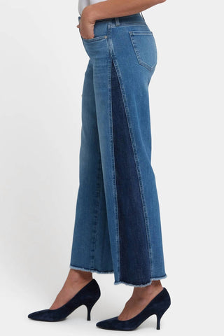 Nydj - Contrast Teresa Wide Leg Jeans