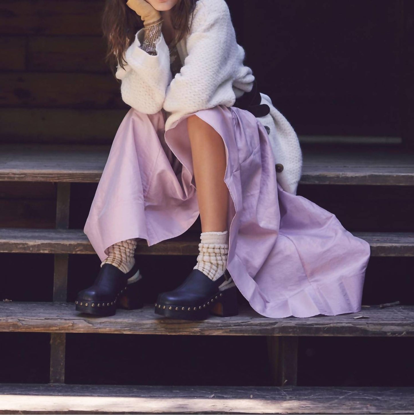 Free People - WOMEN'S AUTUMN STUDDED PLATFORM CLOGS