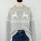 Apricot - Reindeer Mix Cable Sweater