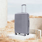 4-Piece PP Spinner Wheel Luggage Set with Cosmetic Case, Light Gray