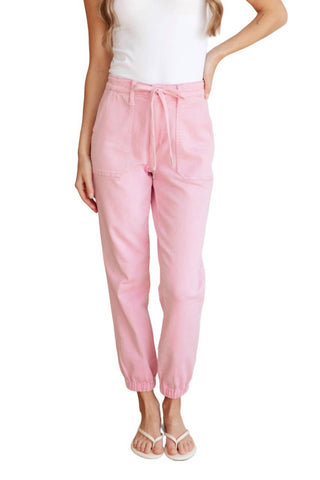 Judy Blue - High Rise Garment Dyed Denim Jogger